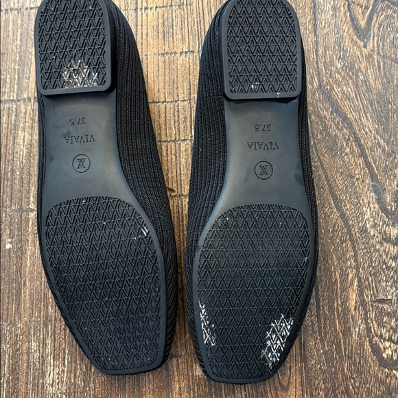 Vivaia Margot 2.0 Square-Toe V-Cut Knit Flats 37.5 / 7.5 VGUC - Picture 7 of 9